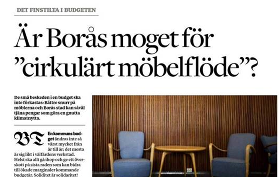 Är Borås moget för ”cirkulära möbelflöden”?